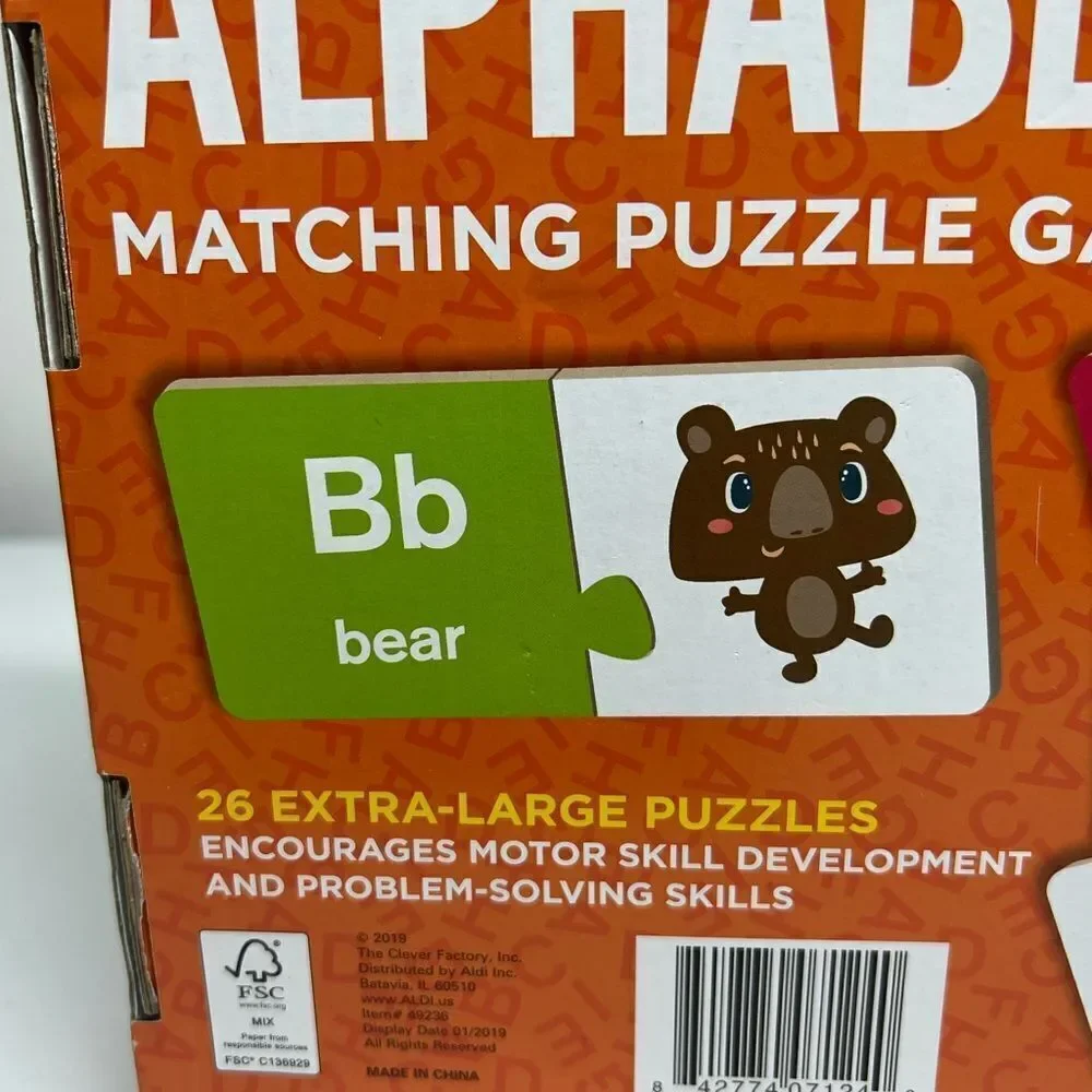 Alphabet Matching Puzzle 26 alphabet matching puzzles manipulative play